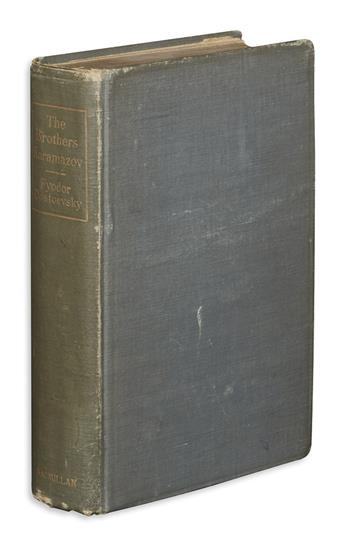 DOSTOYEVSKY, FYODOR. The Brothers Karamazov. A Novel in Four Parts and an Epilogue.